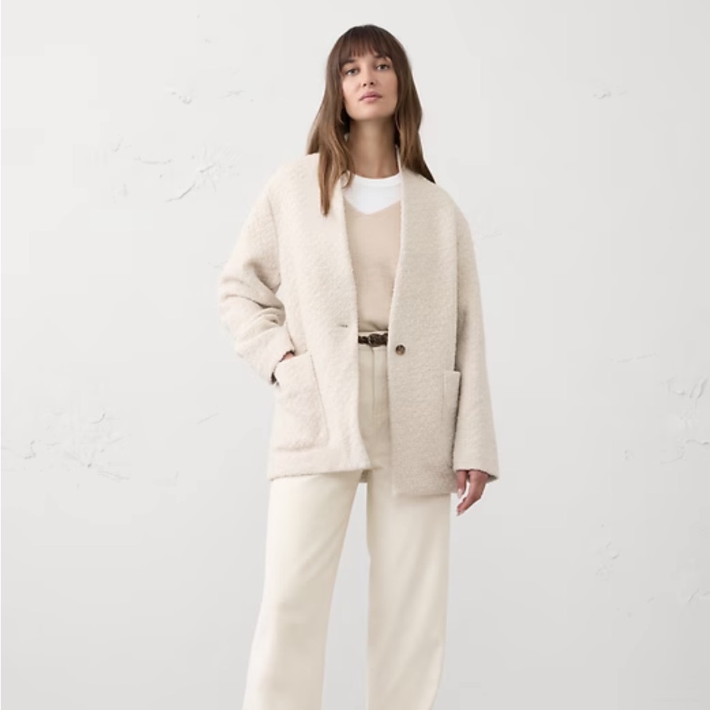 KNIT BOUCLÉ COAT